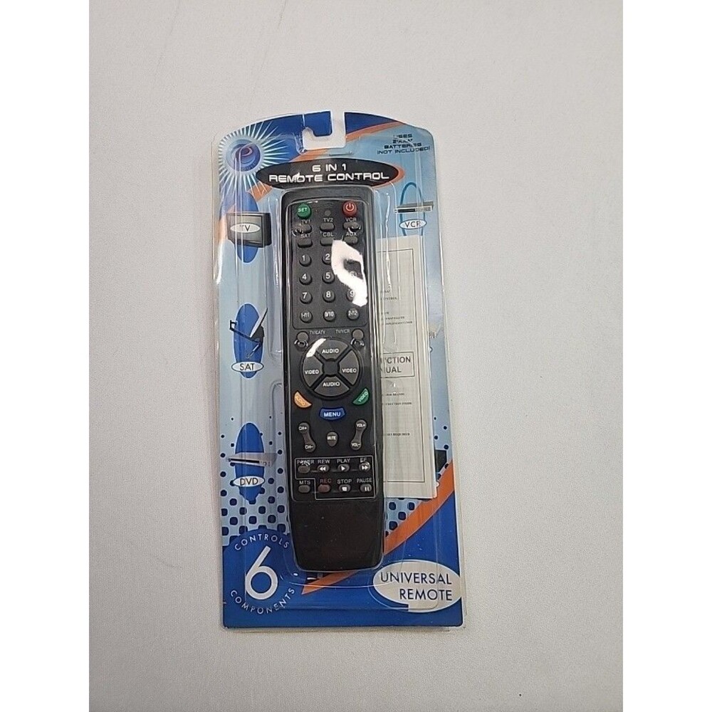 Electronics 6 in 1 Universal Remote Control TV/SAT/DVD Brand New